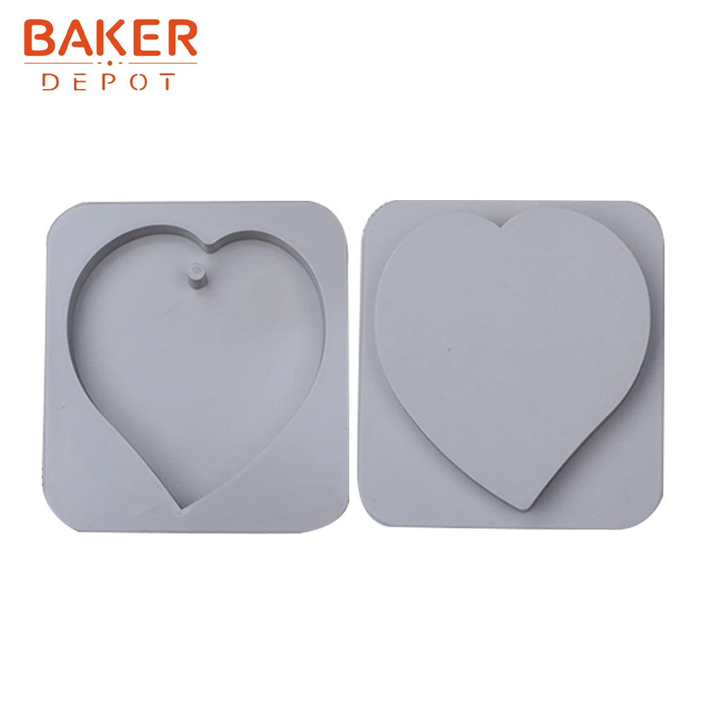 BAKER DEPOT, силиконовая форма для воск для ароматерапии, форма сердца, мыло, гипсовая форма для свечей, ремесло, украшения, таблетка, форма для торта, 1 шт