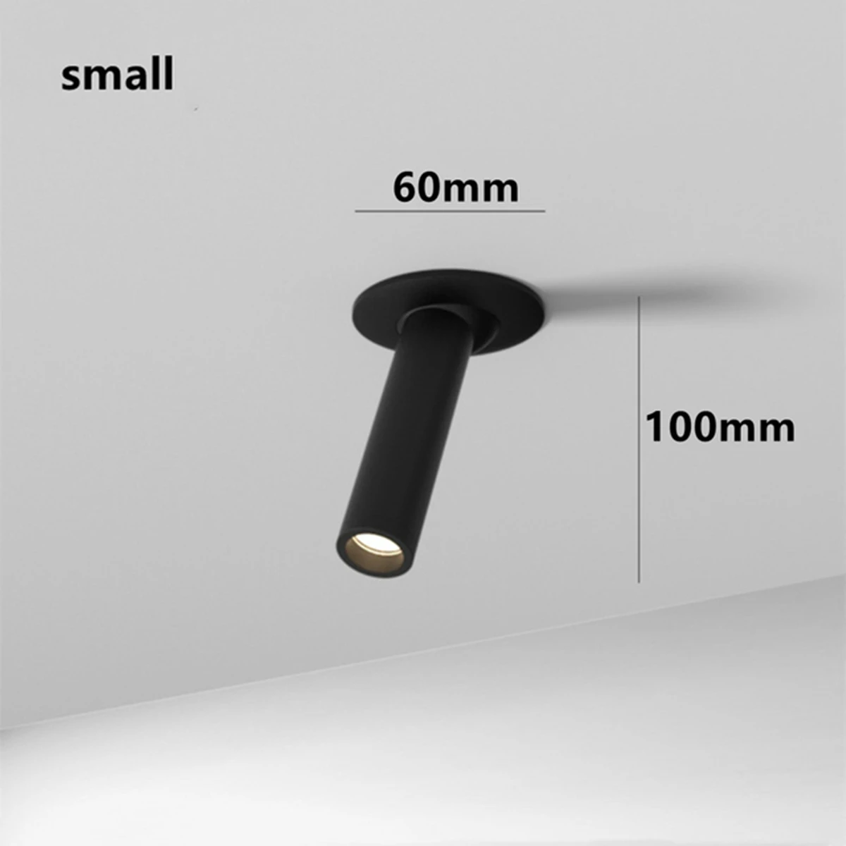 Long Tube Ceiling Recessed LED Spot Lamp Angle Rotatable Ceiling Light for Kitchen Bedroom Picture TV Background ultra slim led downlights LED Downlights