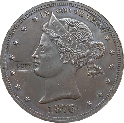 1876 Соединенные Штаты$1 долларовые монеты КОПИЯ Тип-1 шт