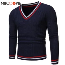 Мужской свитер с v-образным вырезом, пуловеры, новая мода, корейский стиль, цветная полосатая Мужская s, Женский полувер, теплая блузка, Trui Mannen, уличная одежда