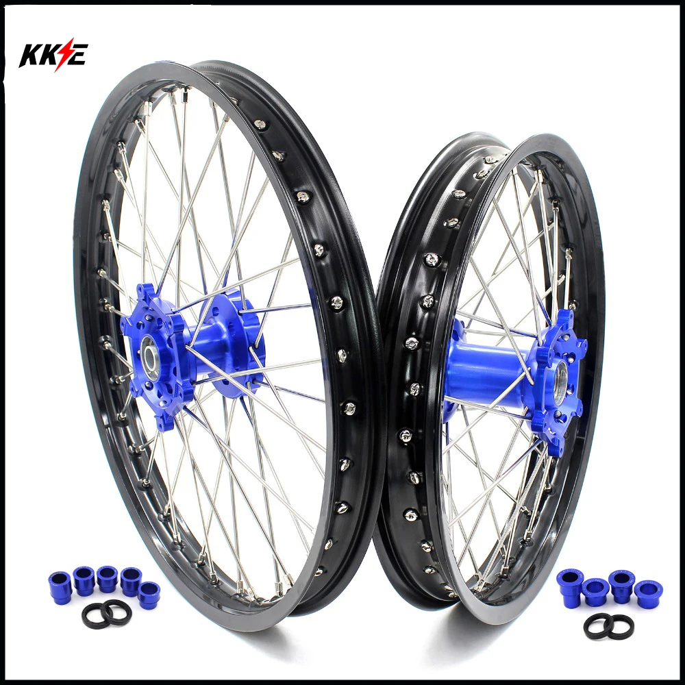 Jeu De Roues De Moto Enduro 21 18 Pouces Moyeux Arriere Bleu Pour Yamaha Yz125 250 1999 2021 Yz250f 2001 2008 Yz450f 2003 08 Aliexpress
