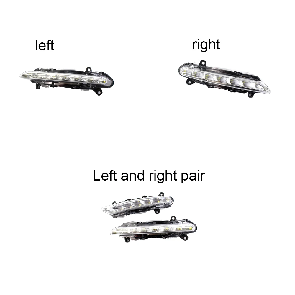 Автомобильный светодиодный DRL Дневной ходовой светильник, противотуманный автомобильный Дневной светильник, автомобильный противотуманный светильник для Mercedes BENZ S-Class W221 S350 S500 2009-2013