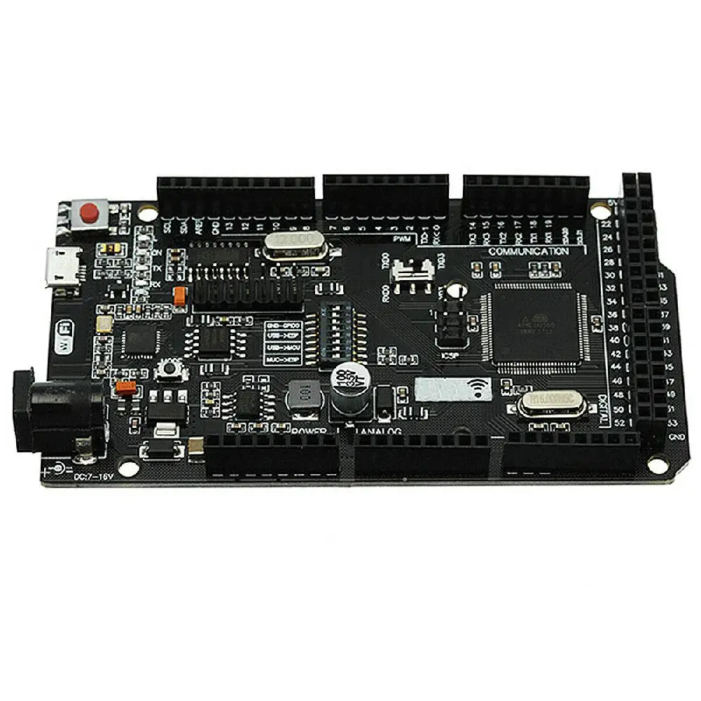 Модуль памяти Mounchain Mega + WiFi R3 ATmega2560 ESP8266 32 Мб USB TTL CH340G|Детали и аксессуары для