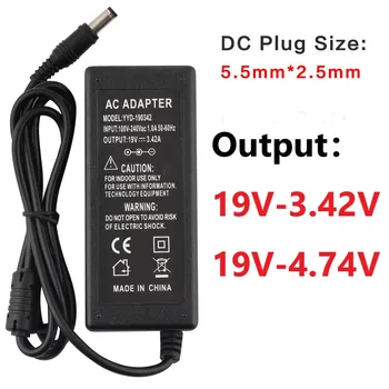 

19V 3.42A 4.74A Universal Power Supply Adapter Laptop Charger AC Adapter Power Supply DC 19 V With EU Plug US Charger Notebook