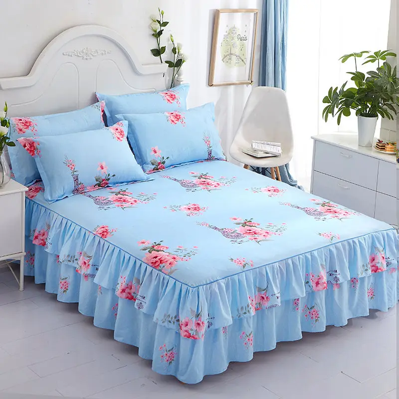 Korean Version Bed Skirt, Bedspread, Threepiece Set, Bedcover, Simmons