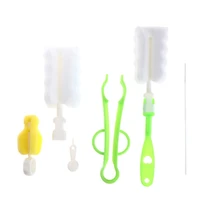 5 шт. губка щетка Детская Бутылочка чашка стеклянная соска моющая Чистящая очиститель инструмент GXMB