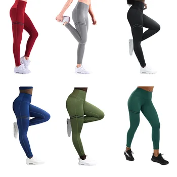 

Women Elastic High Waist Leggings Compression Slim Leggings Female Running Sport Casual Pants