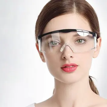 

Protective Safety Glasses Work Anti Dust Eye Anti-Fog Antisand windproof Anti Dust Saliva Transparent Goggles Eye Protection