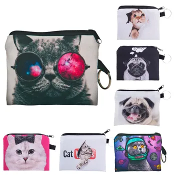 

Girl printing coins change purse Clutch zipper wallet phone key bags Purse Coin bag mini porte monnaie femme кошелек женский