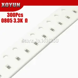 300 шт. 0805 SMD резистор 1% 3,3 K ohm 1/8 Вт 3K3 332