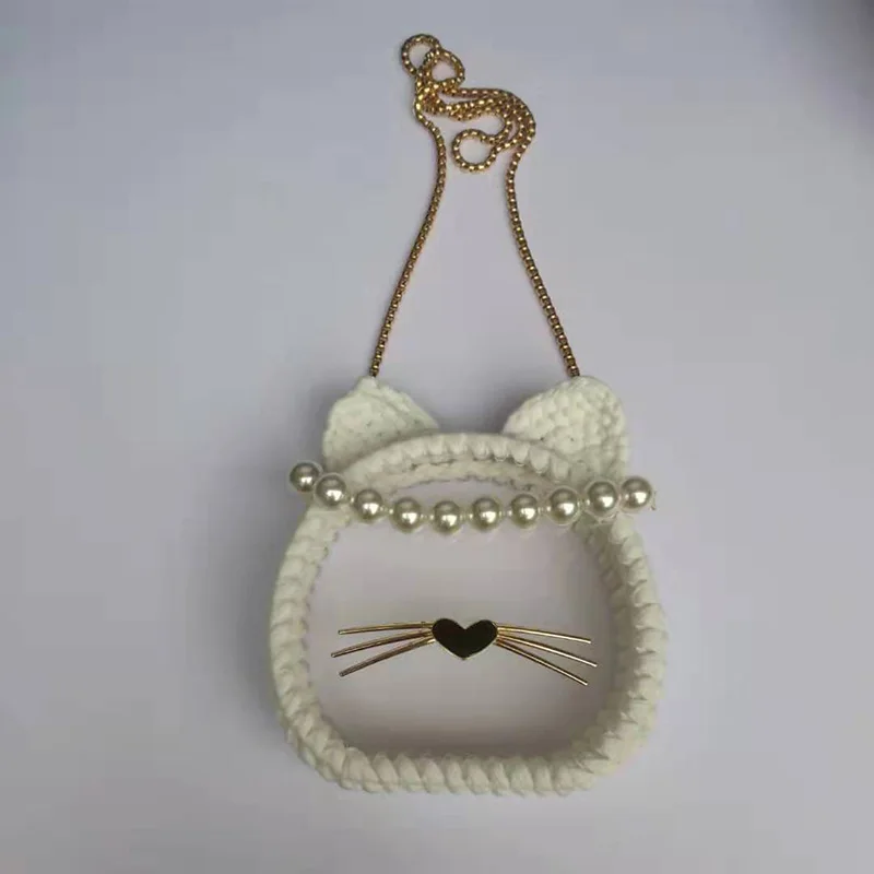 1 2 комплекта кошка котенок форма материал сумка для DIY сумка с узорами сумки аксессуары Шитье - Цвет: 1