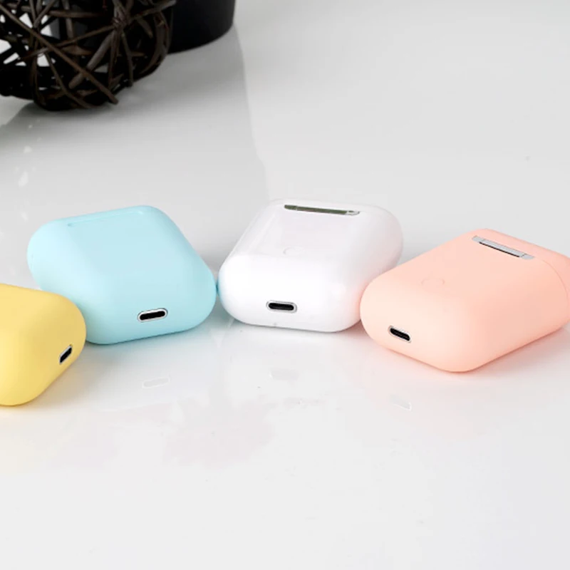 TWS Macaron матовые Bluetooth наушники беспроводные гарнитура для iPhone Android Xiaomi Huawei и т.