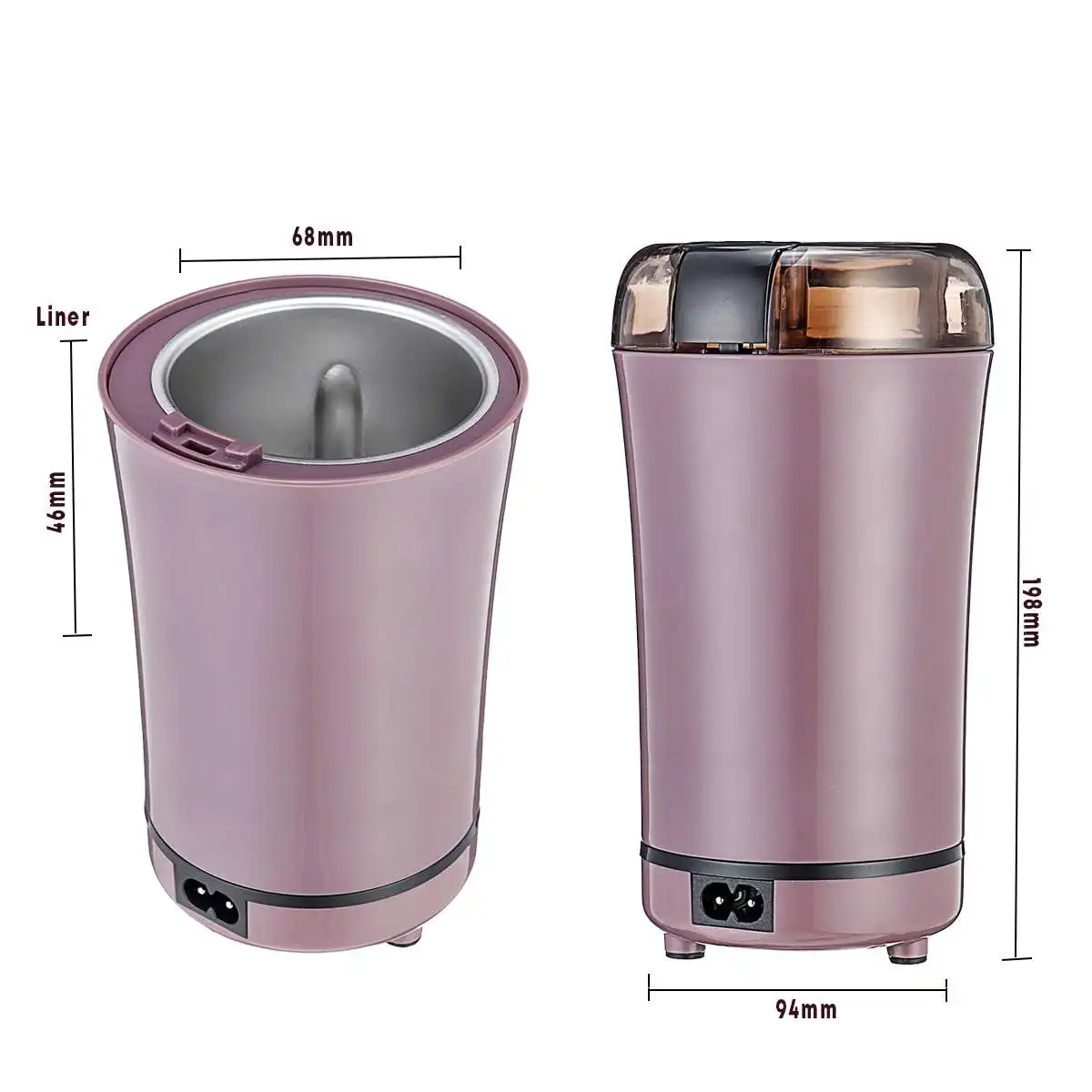 Kaufen 400W Elektrische Kaffeemühle Espresso Mühle Küche Salz Pfeffer Grinder Bohnen Gewürze Muttern Samen Kaffee Schleifen Krokus Maschine