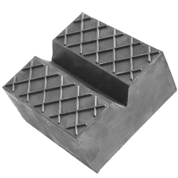 

Vehicle Jack Pad adapter Mat Lift 75x75x25mm V-Slot Black Replacement Car
