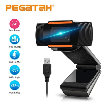 

2020 USB2.0 Computer Webcam HD 1080P Camera Rotatable With Noise-cancelling microphone Plug and play for Loptop Skype Conference