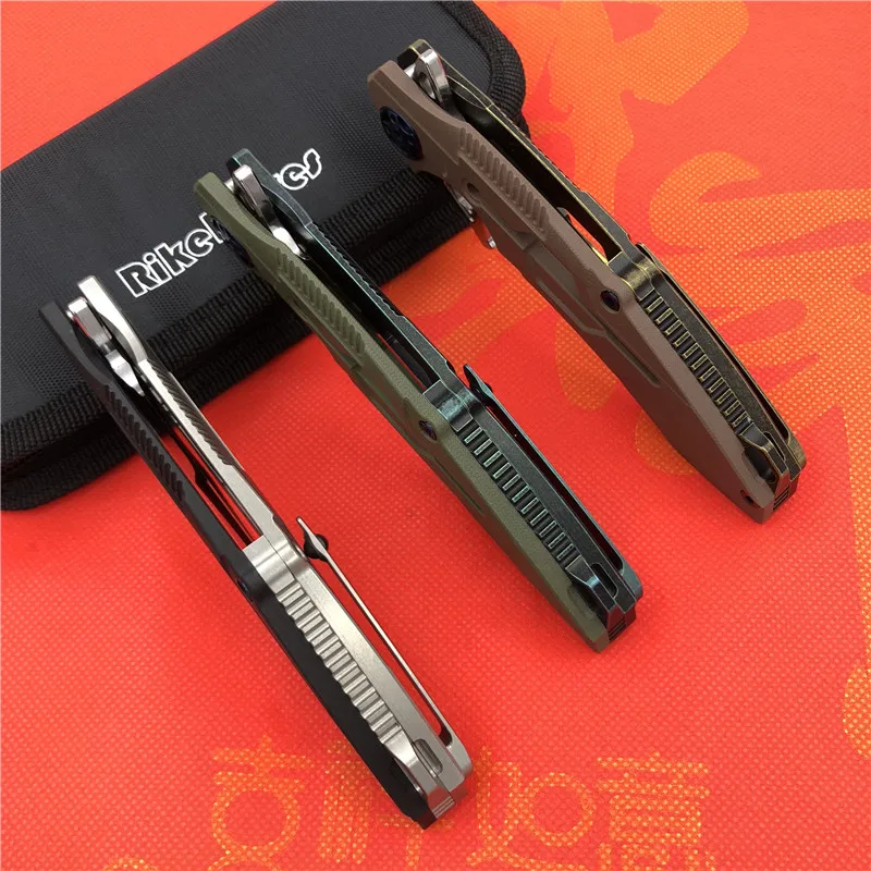 Rikeknife RIKE M3 Флиппер шарикоподшипник тактический складной нож 154 см лезвие Титан+ G10 Ручка Открытый охотничий карманный нож EDC