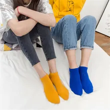 Женские носки с вышитыми героями мультфильмов повседневные короткие дышащие хлопковые носки-лодочки модные забавные Женские носочки из хлопка на лето