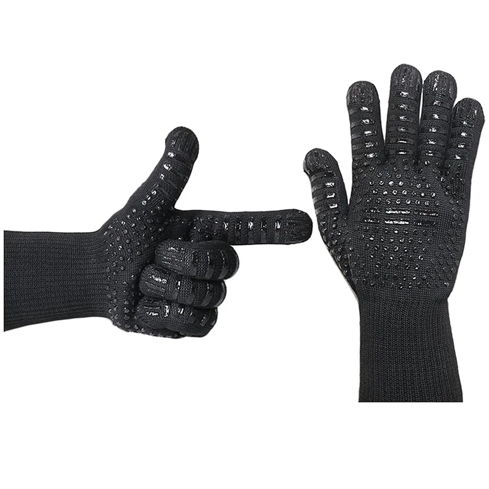 Non-Slip Baking Durable Cooking Gloves Heat-Resistant Silicone For Grilling BBQ