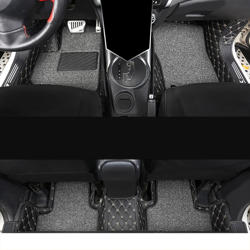 Lsrtw2017 кожаные автомобильные коврики для салона, коврик для ног для Mitsubishi Outlander Sport Asx RVR 2011-, ковер, аксессуары