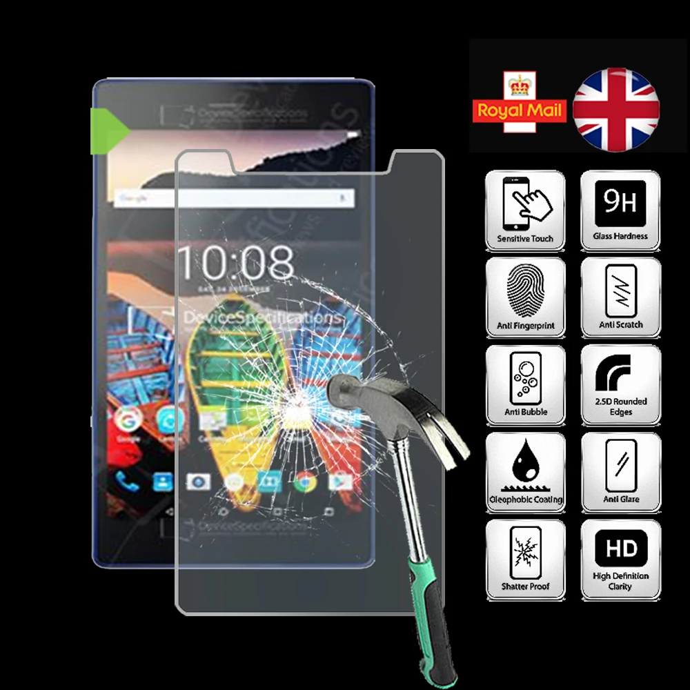 

For Lenovo Tab3 8 LTE Tablet Ultra Clear Tempered Glass Screen Protector Anti Fingerprint Proective Film