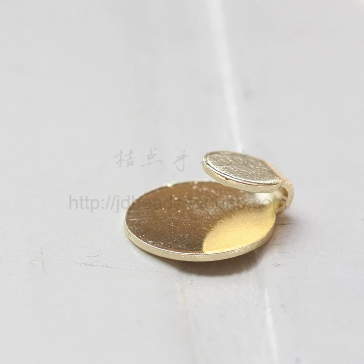 100 Pieces Raw Brass Necklace Shortener - Stopper - Finding - 7x1.6mm  (3902C-V-265) - AliExpress