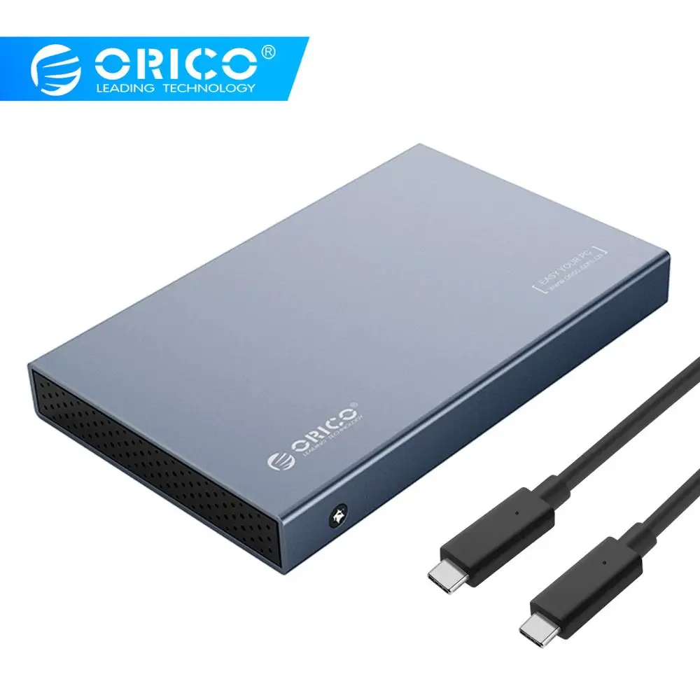ORICO 2,5 ''Тип-C HDD случае Алюминий сплав USB3.1 Gen2 жесткий диск вспомогательное устройство 7 мм и 9,5 мм с 50 см C до C