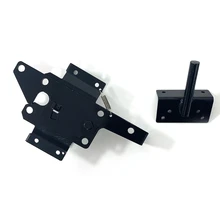 Aliexpress - Heavy Duty Self-Locking Gate Latch for Wooden Fence Post Mount Automatic Gate Lock Gravity Door Latch Hardware