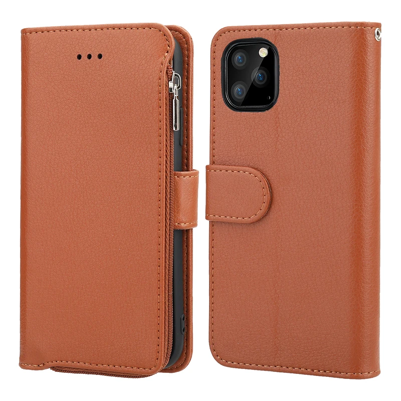 Чехол-книжка из искусственной кожи на молнии для iPhone SE 2020 11 Pro Max 6 6s 7 8 Plus 10 X XR XS 5 |