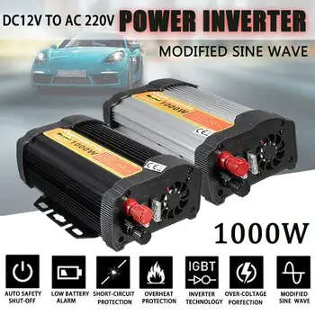 

2000W Solar Inverter Modified Sine Waves 1000w 12V 220V LED Display USB Car Charge Converter Transformer