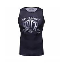 Мужская одежда, спортивный жилет, фитнес, облегающий, для бега, для тренировок, цифровая печать, Быстросохнущий жилет, легкий, эластичный