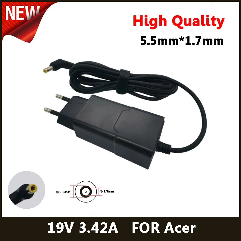 

19V 3.42A 5.5*1.7mm Laptop AC Adapter DC Charger For Acer M5-581G 4730ZG TMP243 E1-571G V5-531P TM8473 V5-551G Power Supply