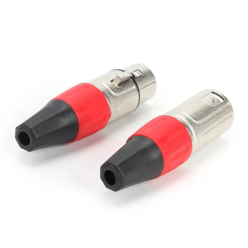 Прочный разъем Классический Тонкий 2 шт. XLR микрофон аудио разъем 3Pin Мужской Женский Разъем Mic XLR кабельный терминал