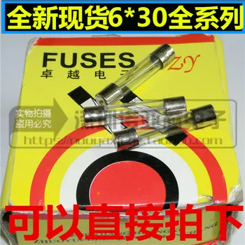 

10pcs/lot 6*30 glass fuse tube fuse 250V F0.1A 0.25A 0.5A 1.5A 3.15A 6.3A