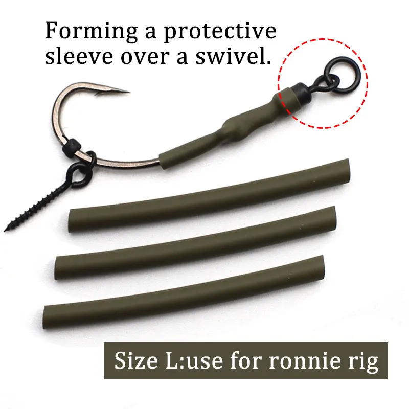 30PCS 잉어 낚시 액세서리 Anti Tangle Sleeves 잉어 낚시 장비 용 Anti Glare Line Aligner Hair Ronnie Rig Zig Tackle