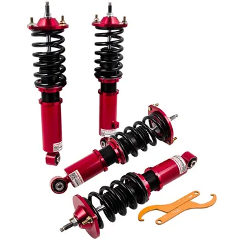 

24 Steps Damper ADJUSTABLE COILOVER SUSPENSION Struts FOR MAZDA MX5 1998 1999 2000 2001 2002 2003 2004 2005