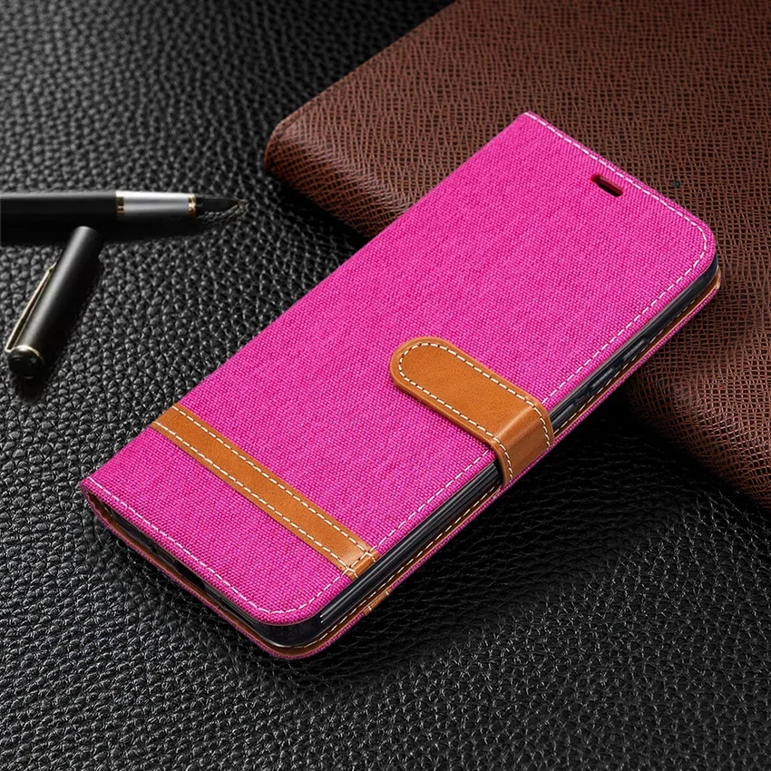 Denim stitching Leather Phone Case For Xiaomi Redmi Note 6 7 8 7A 9 9S 9A 9C Pro 8T Note10 10 9T K20 K30 Flip Wallet Cover phone cases for xiaomi