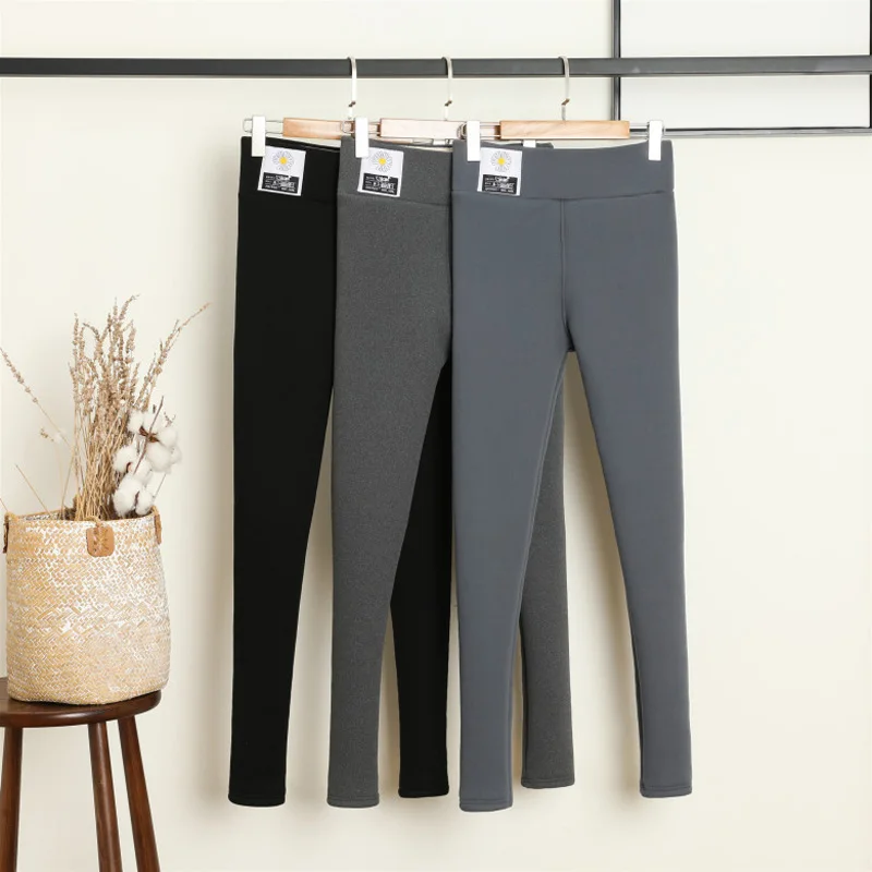 

Women's pants Leggings for fitness DE Velvet spontaneous hot pants with high waist thickening and cashmere female qiu Dong lamb