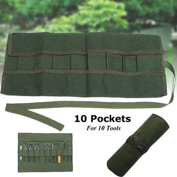 

Japanese Bonsai Tools Storage Package Roll Bag 600x430MM Canvas Tool Set Case JS23