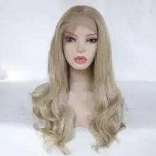 Афроамериканцы черные женские длинные волнистые дешевые синтетические кружевные передние парики с гребнями и ремешками часть