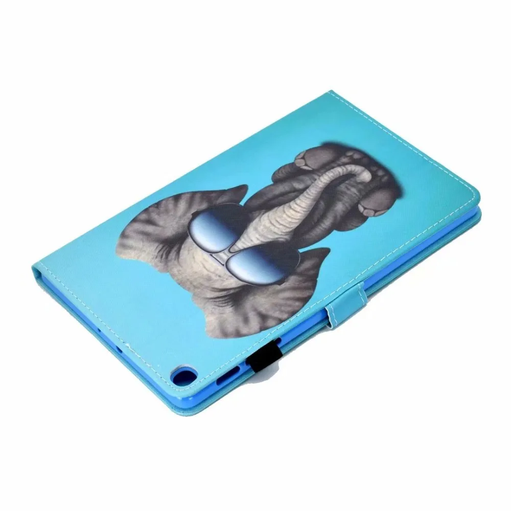Кожаный PU смарт-чехол для Samsung Galaxy Tab A 10,1 T510 T515 SM-T510 SM-T515 чехол Funda планшет модный окрашенный Стенд чехол