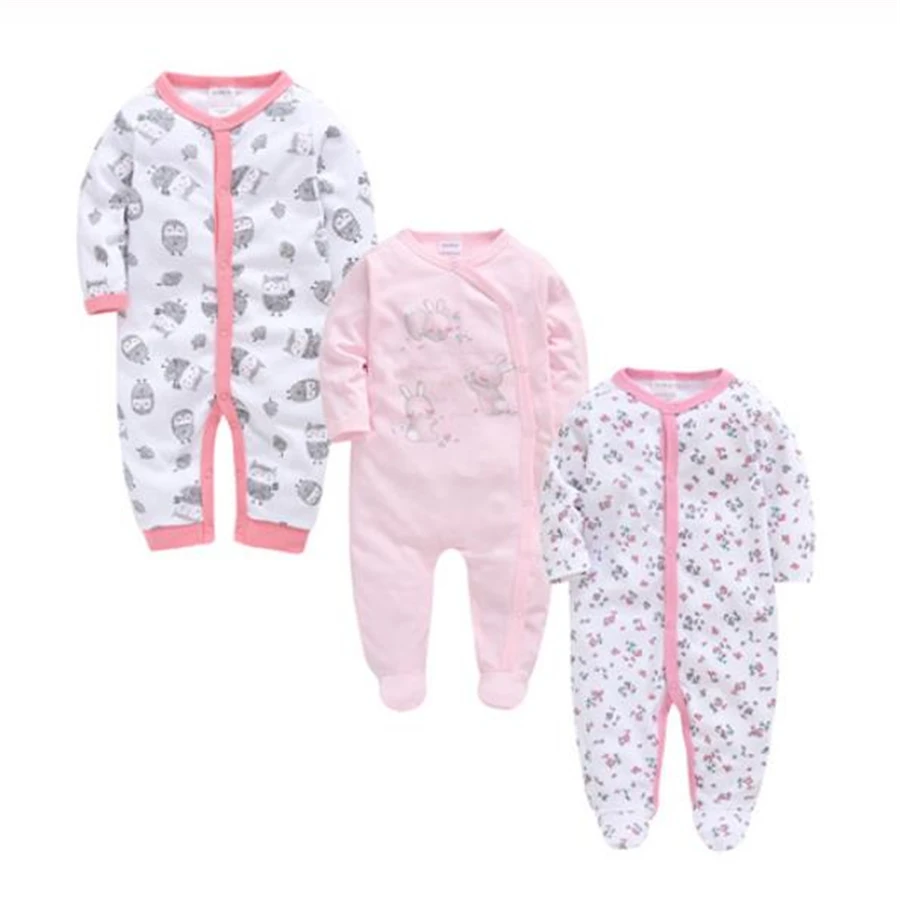 Baby Girl Romper New Born Onesies Cartoon Baby Rompers Infant Baby Clothes Long Sleeve Newborn Jumpsuits Baby Boy Pajamas - Color: 363740