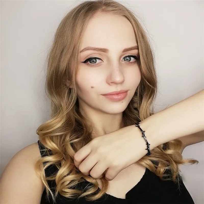 Пара мужчин открытый Браслет-манжета твист шипы провода Pulseras Титан Сталь геометрический браслет браслеты Женщины 16-20 см колючие украшения