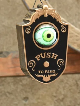 

Halloween One-eyed Doorbell Decoration Ghost's Day Glowing Hanging Piece Whole Door Hanging Plastic Doorbell Eyeball