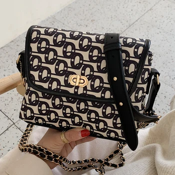 

2019 Louis Brnad Bag Clutch Women Messenger Bags Female Matte Geometric Chain Shoulder Bag Plain Folding Handbag Tote Bolso