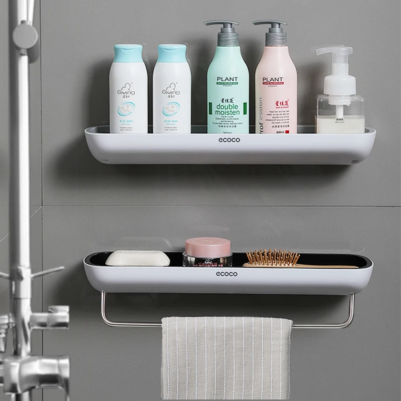 Organizador adhesivo para estante de baño, estante de ducha montado en la pared para champú, especias, soporte para estante de ducha, accesorios de baño