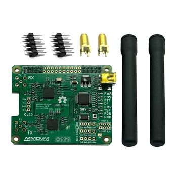 

V1.3 MMDVM HS Dual Hat Duplex Hotspot Board and 2pcs Antenna Support P25 DMR YSF NXDN for Raspberry Pi