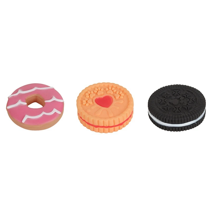 PVCCookie Форма Pet игрушка собака щенок резиновый звук интерактивные жевательные игрушки Чистка зуб укус жевание сопротивление Dropship