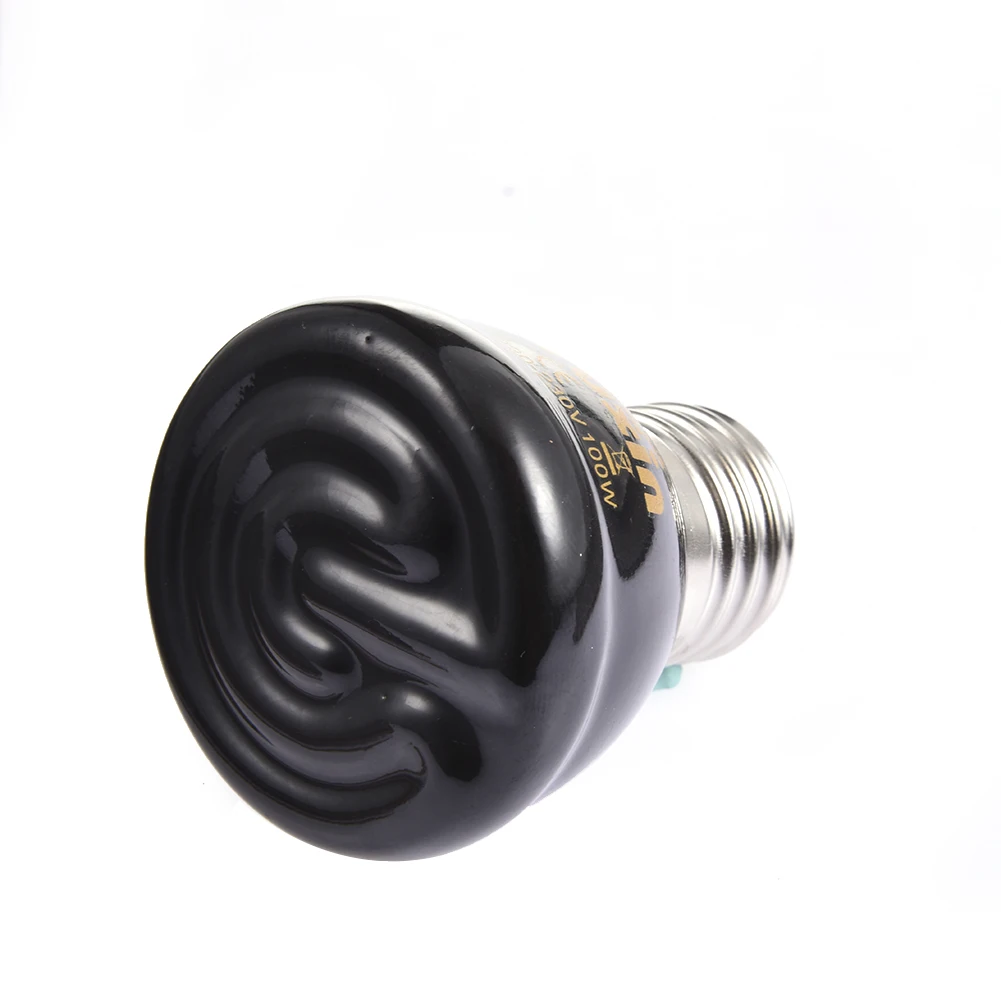 W 50W 75W 100W E27 Farinfrared Ceramic For Heating Lamp For Spider Reptile Light Box Warmer Bulbs robust