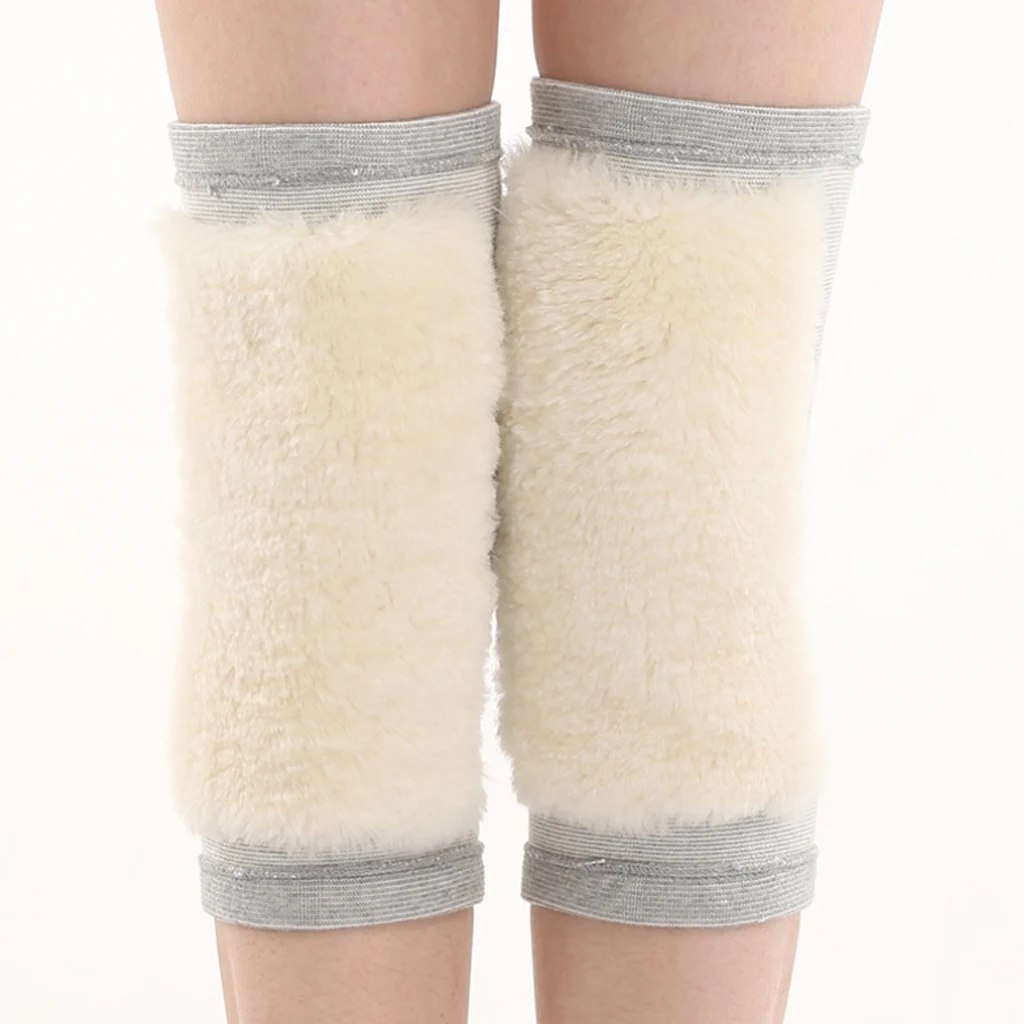 1Pair Wool Warm Knee Wrap Knee Braces Supports for Sports Ski Cycling Winter