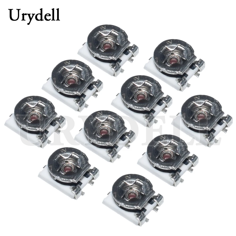 10pcs 3*3 Trimmer Potentiometer SMD 3X3 Adjustable Resistor 100 200 1K 2K 5K 10K 20K 50K 100K 200K 500K Ohm Trimmer Potentiometer Adjustable Resistor